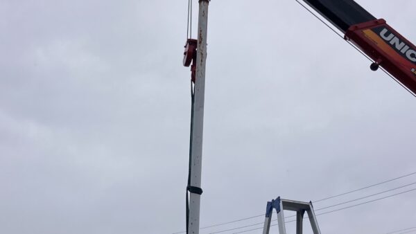 施工事例　外灯ポール建替工事