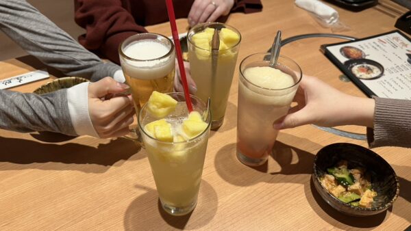 お疲れ様会＆頑張ろう会＆お帰り会